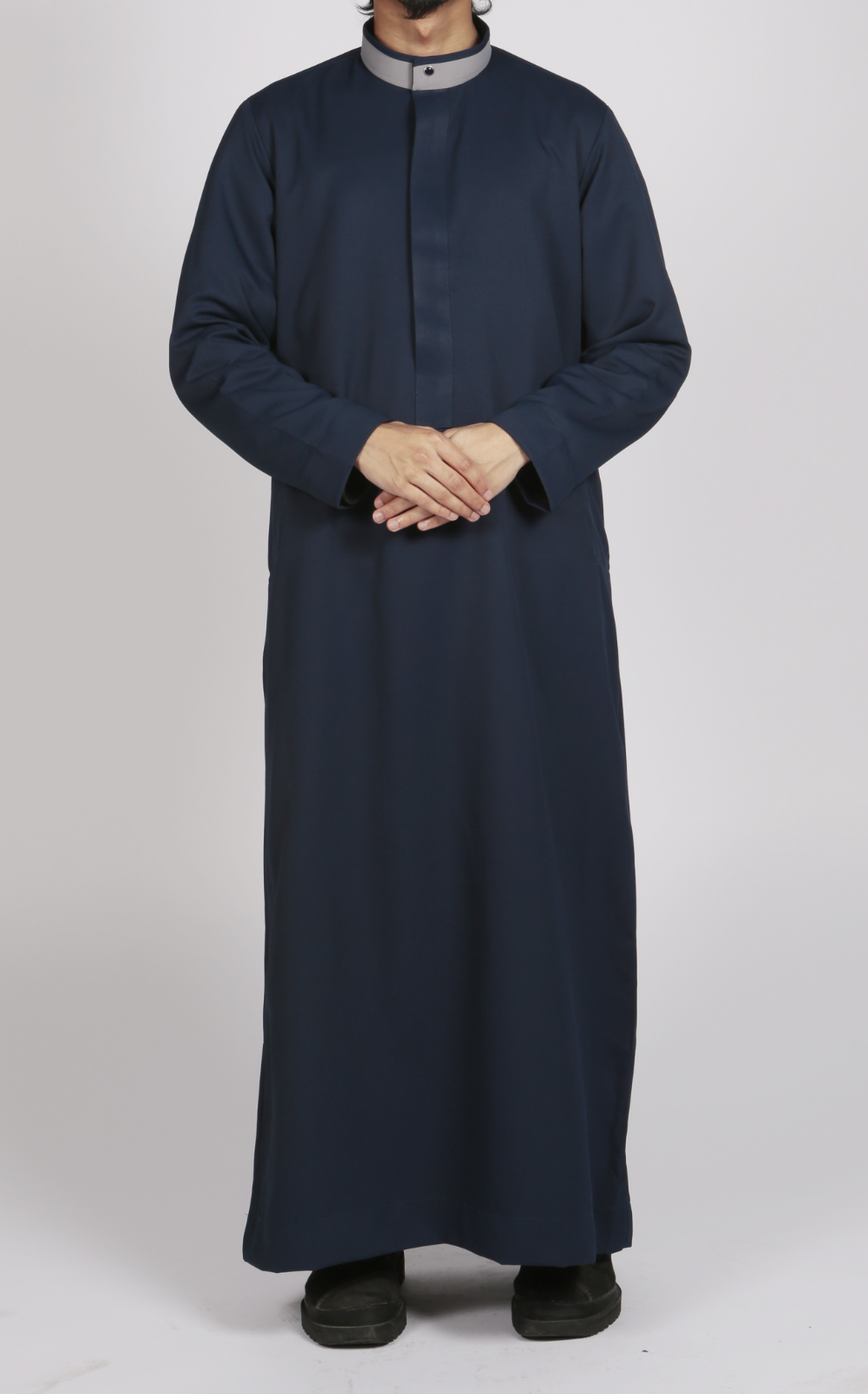 Saudi Collar Contrast Premium thobe