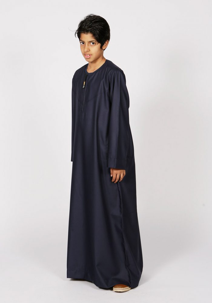 Omani Kids Thobe (Navy) - Thobe London