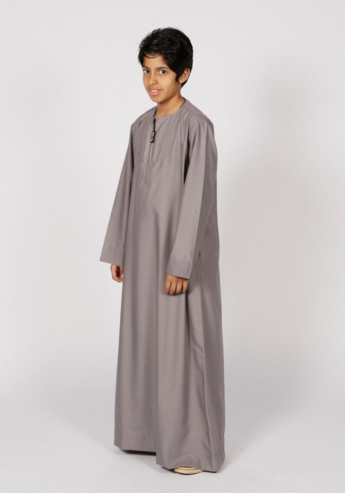 Omani Kids Thobe (Grey) - Thobe London