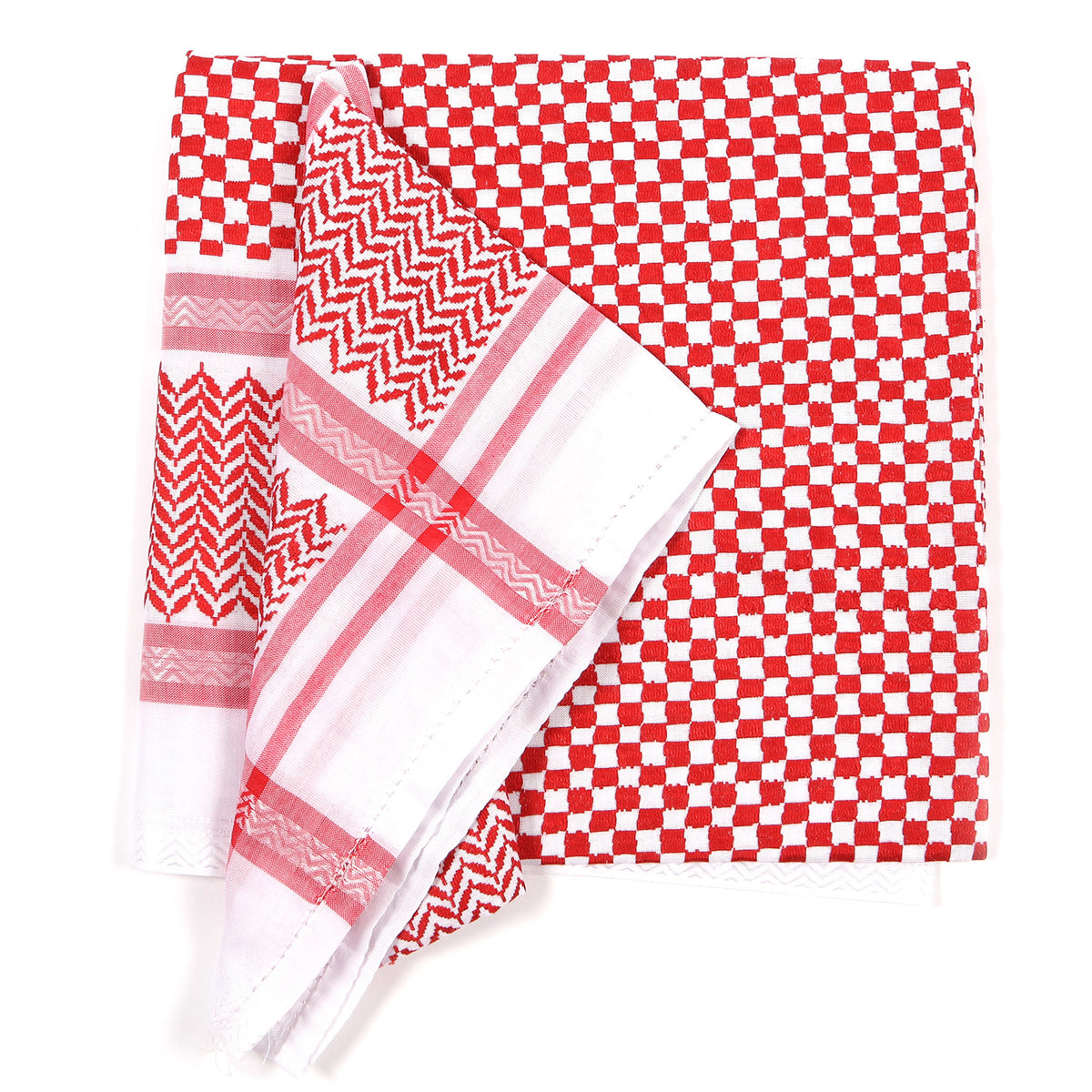 Saudi Arabian Red and White Shemagh headscarf - Thobe London