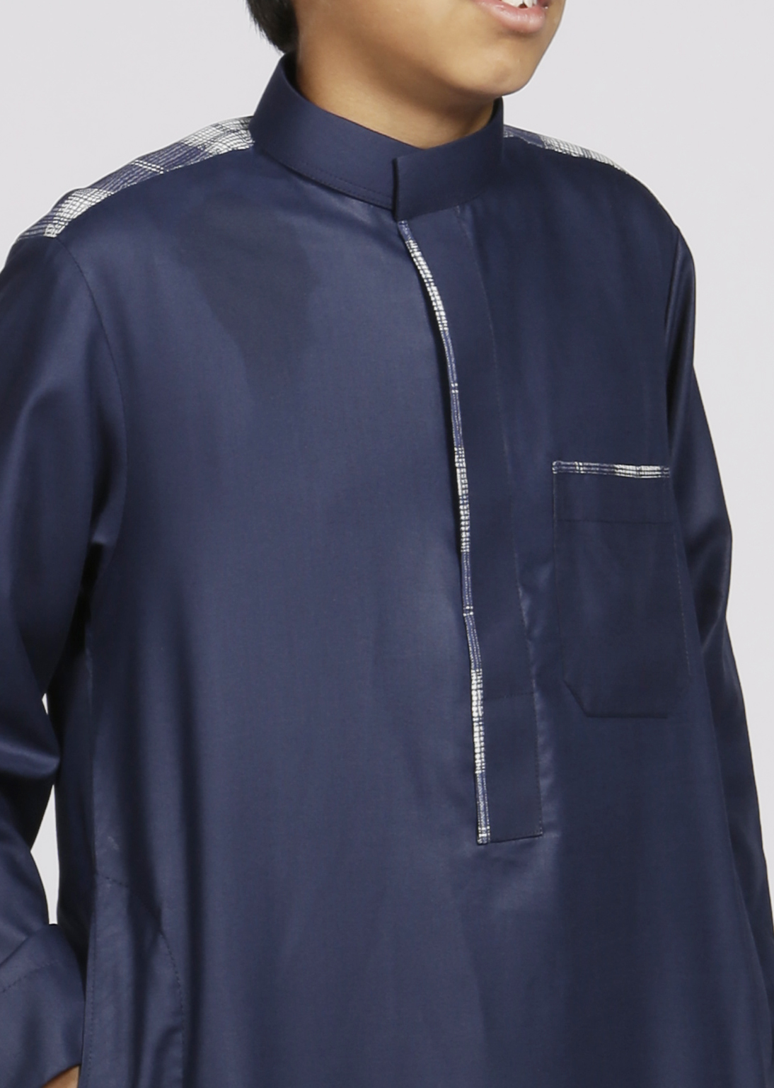 Navy Casual Kids Thobe - Thobe London