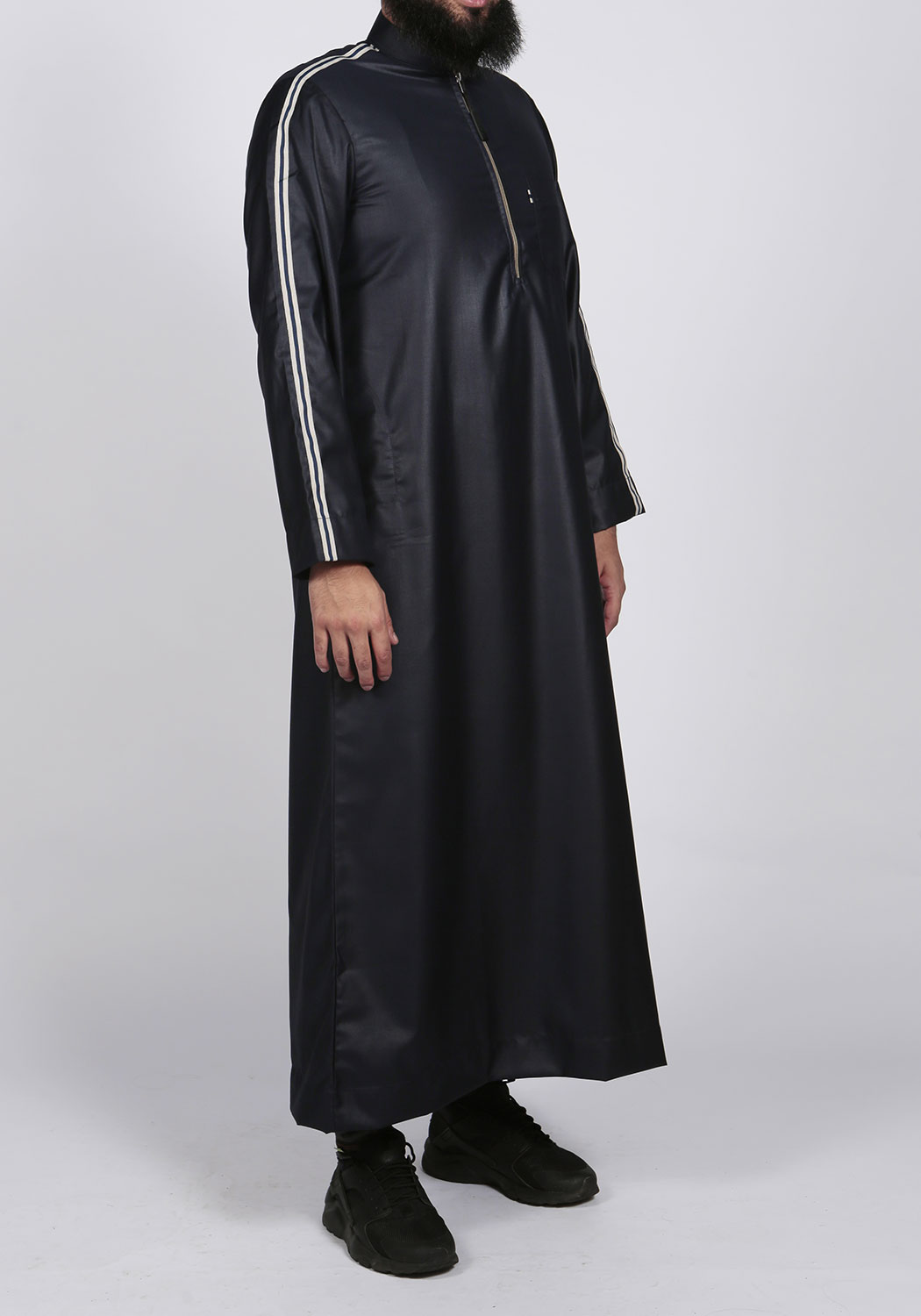 Navy Sport Stripe Jubba - Thobe London