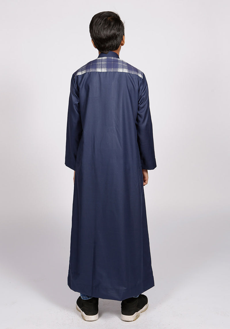 Navy Casual Kids Thobe - Thobe London