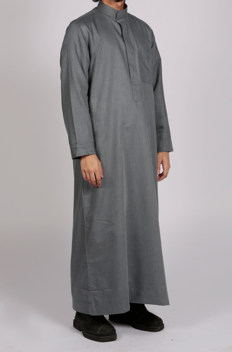 Saudi thobe with mandarin Collar - Thobe London