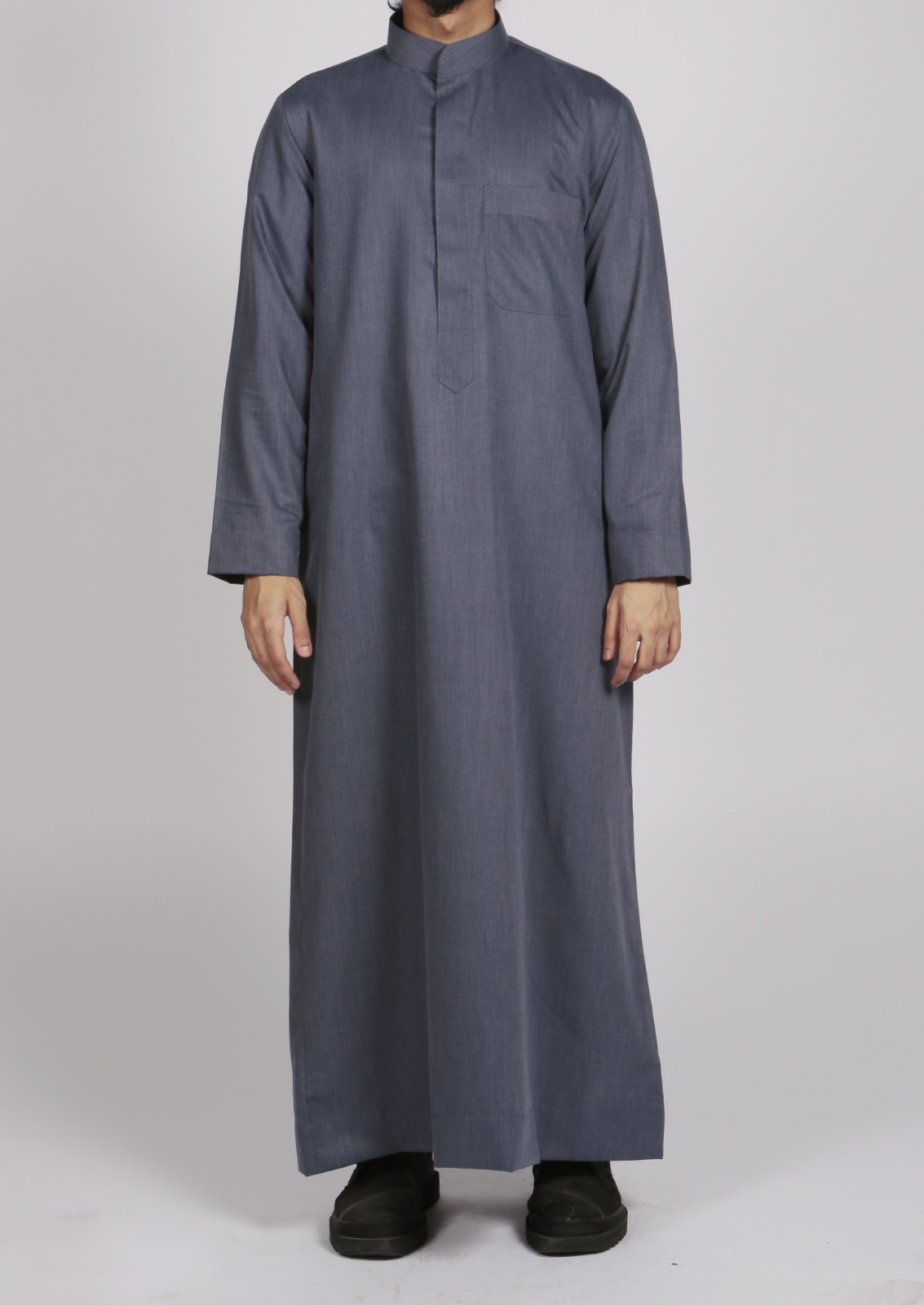 Saudi thobe with mandarin Collar - Thobe London