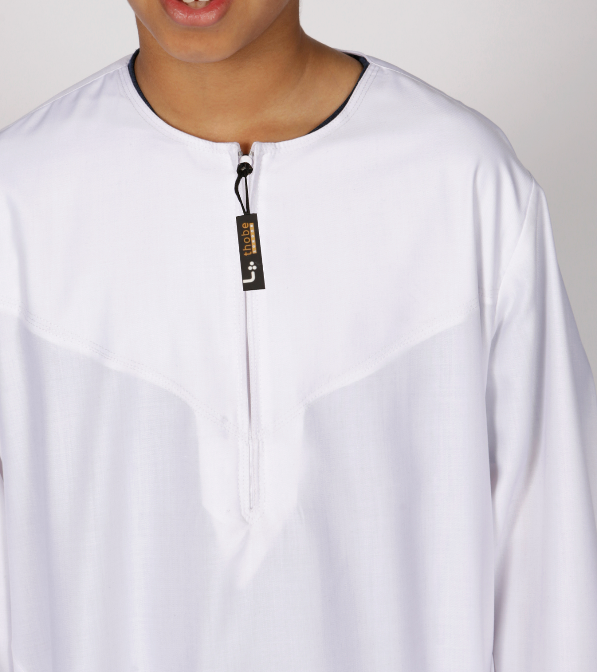 Omani kids thobe Emirati Style (White) - Thobe London